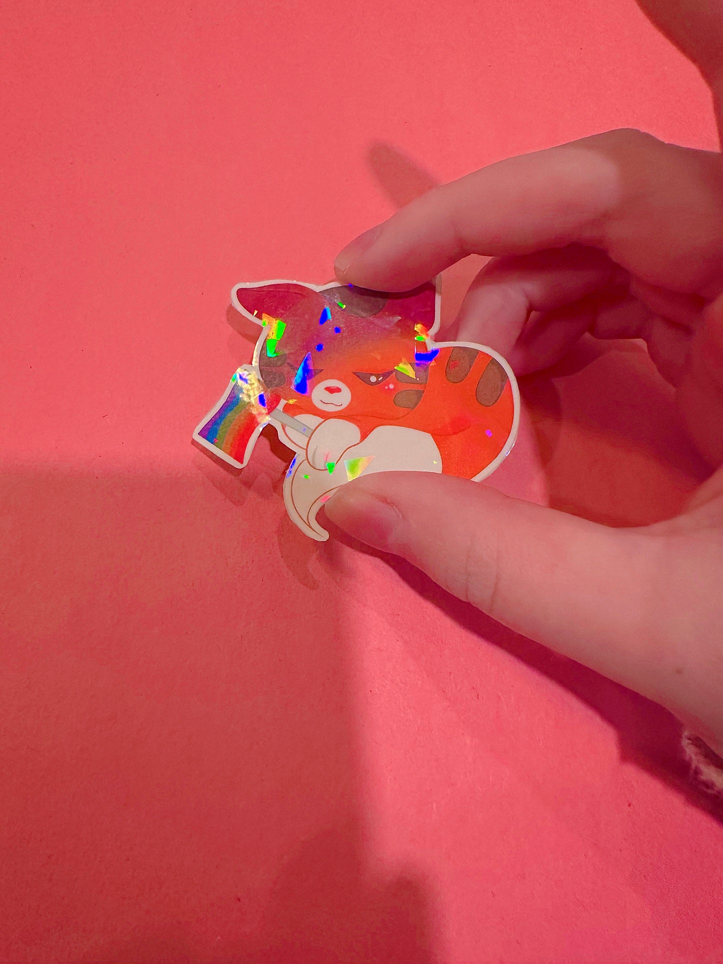 Kawaii Pride Themed Holographic Sticker Bundle