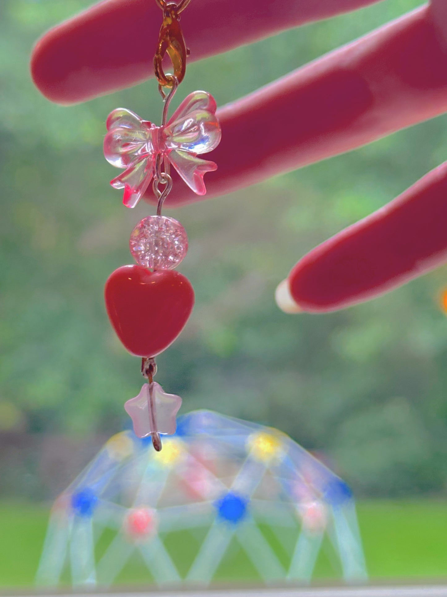‘Dreamy Hearts’ Kawaii Aesthetic Pink Hearts and Love Phone Charm💘