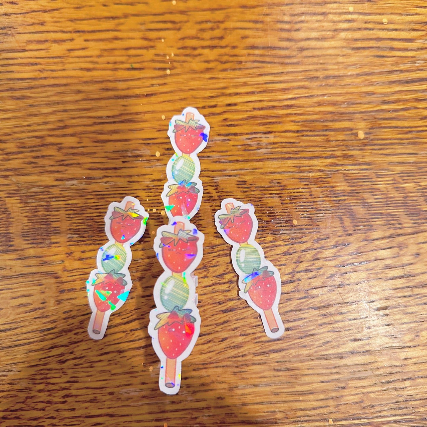 Strawberry & Grape Tang Hulu Holographic Cat Sticker 🍓🐈