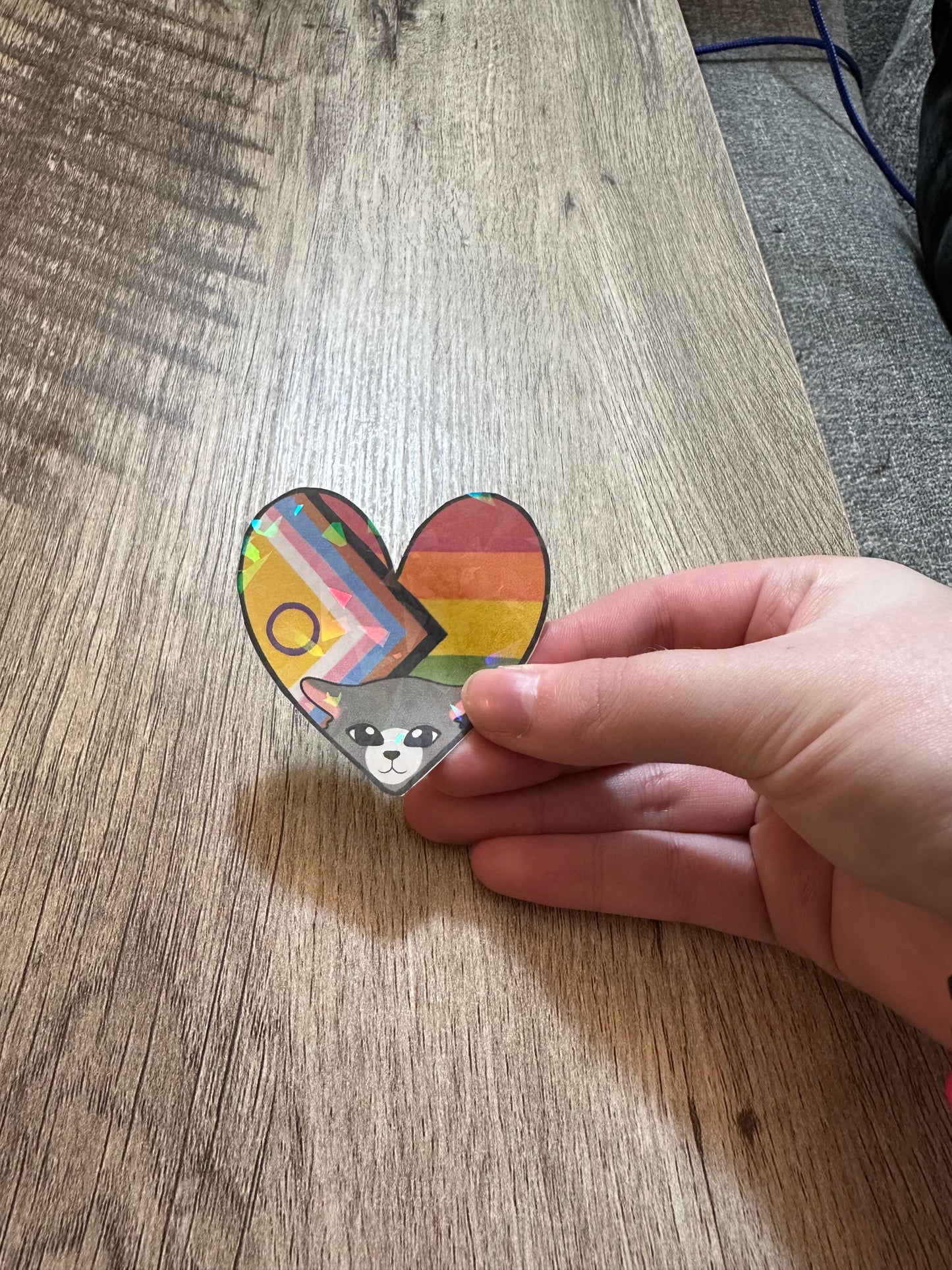 Kawaii Pride Themed Holographic Sticker Bundle