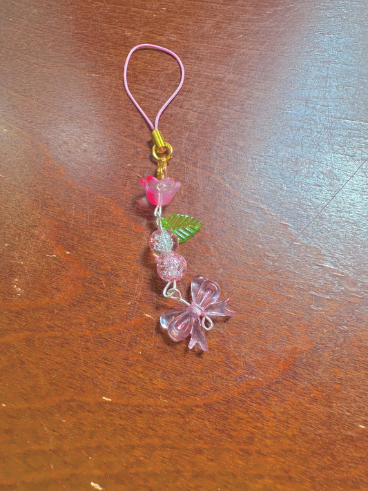 ‘Blushing Pink’ Kawaii Aesthetic Pretty Pink Flower Phone Charm🌷🌸