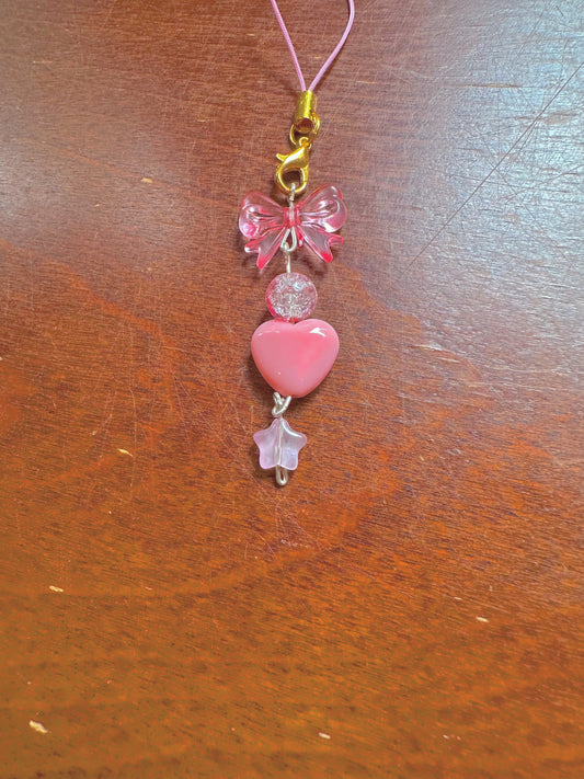 ‘Dreamy Hearts’ Kawaii Aesthetic Pink Hearts and Love Phone Charm💘