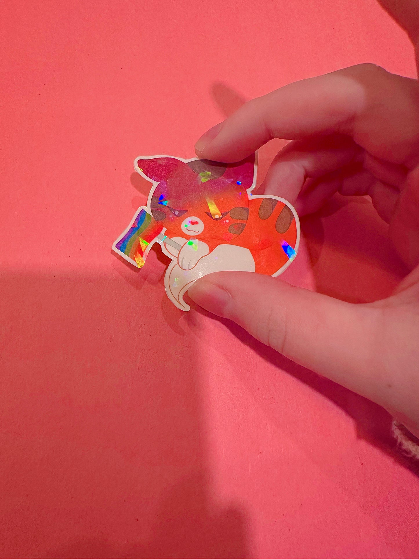Kawaii Pride Themed Holographic Sticker Bundle