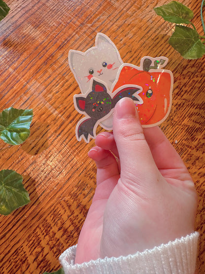 Discountinued Sticker Bundle / Holiday Kitties & Halloween Kitties