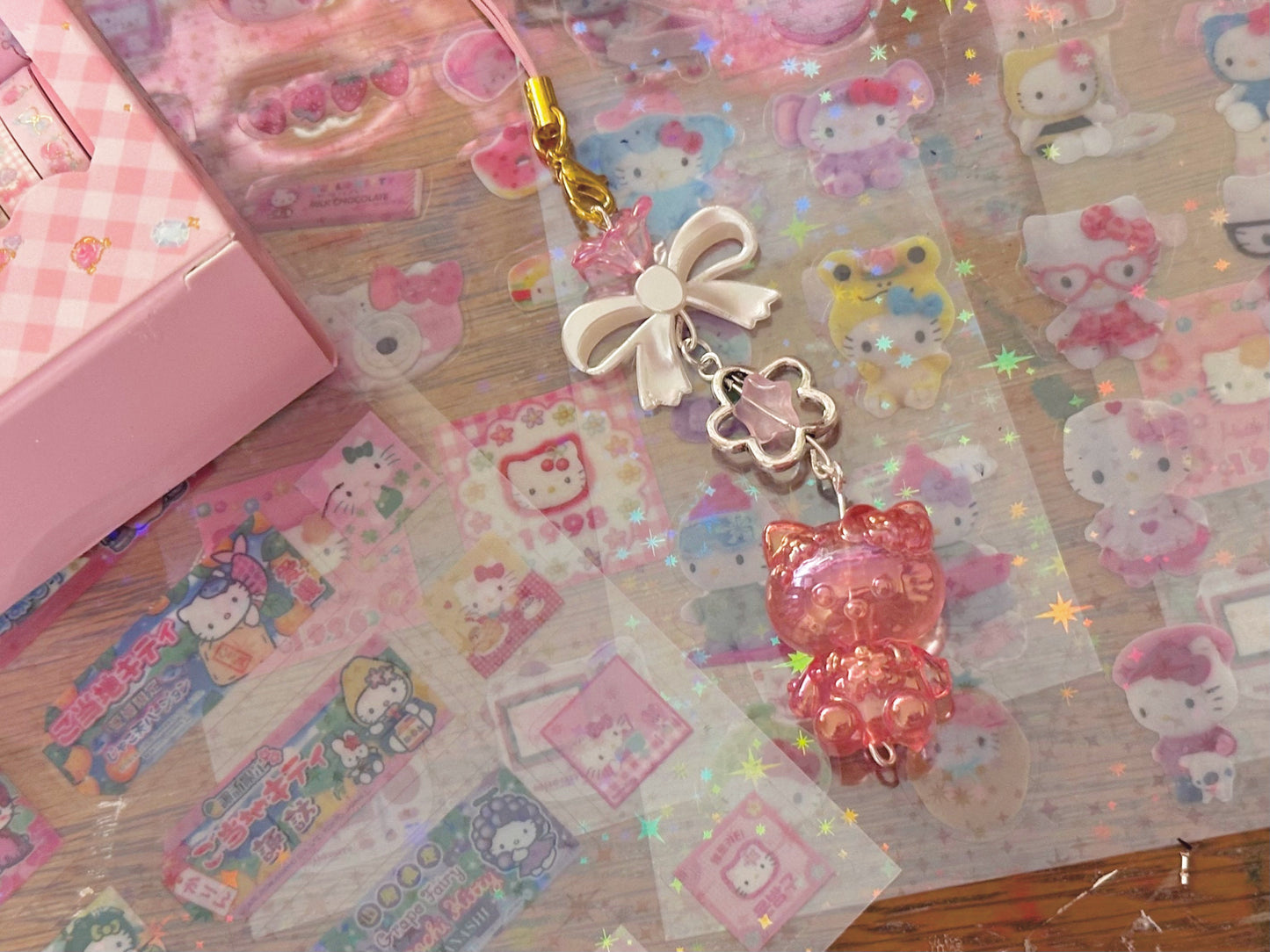 Sanrio Glow-in-the-dark shiny kawaii phone charms | handmade ♡