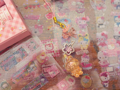 Sanrio Glow-in-the-dark shiny kawaii phone charms | handmade ♡