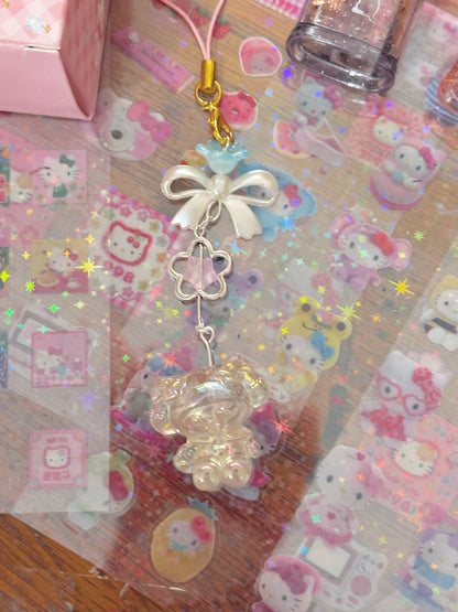 Sanrio Glow-in-the-dark shiny kawaii phone charms | handmade ♡