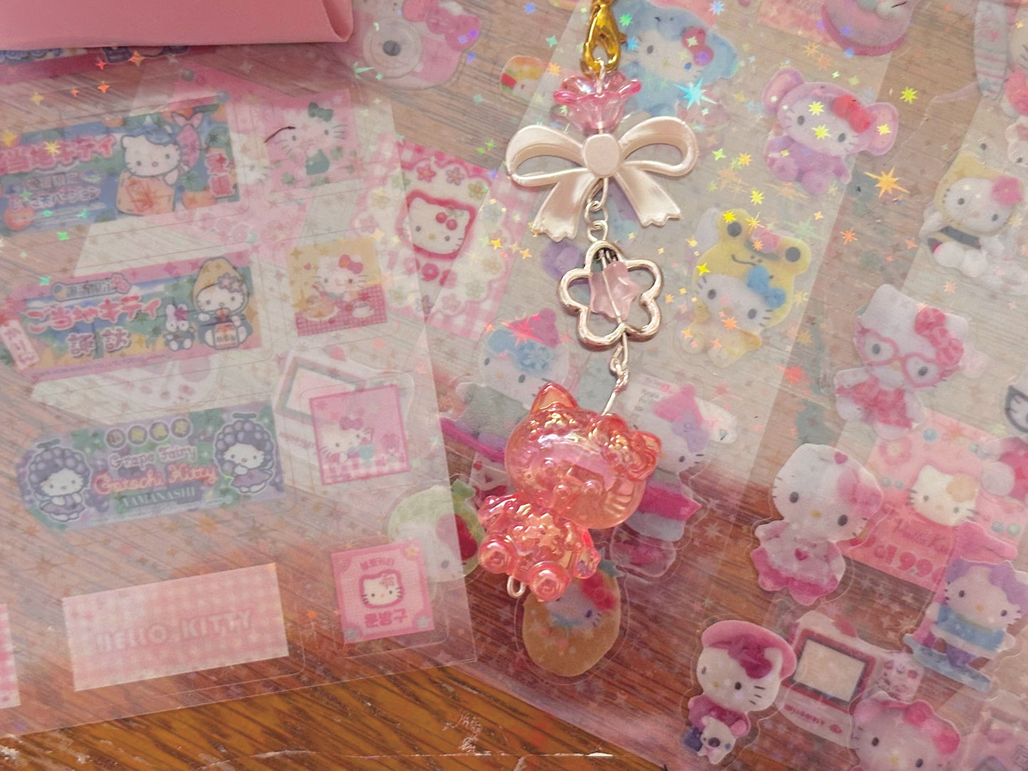 Sanrio Glow-in-the-dark shiny kawaii phone charms | handmade ♡