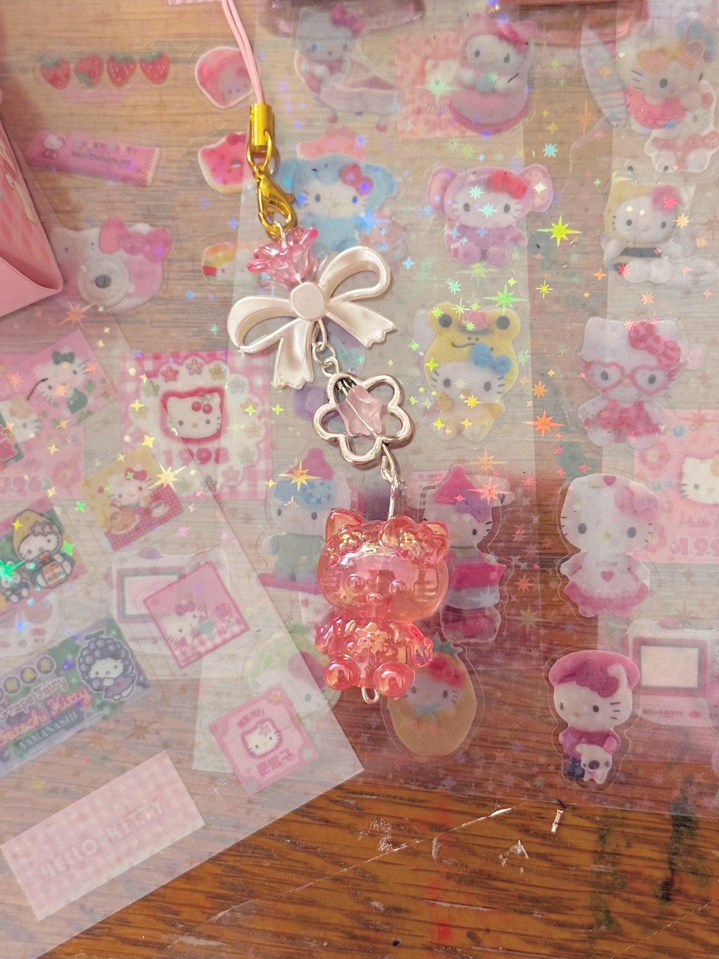 Sanrio Glow-in-the-dark shiny kawaii phone charms | handmade ♡