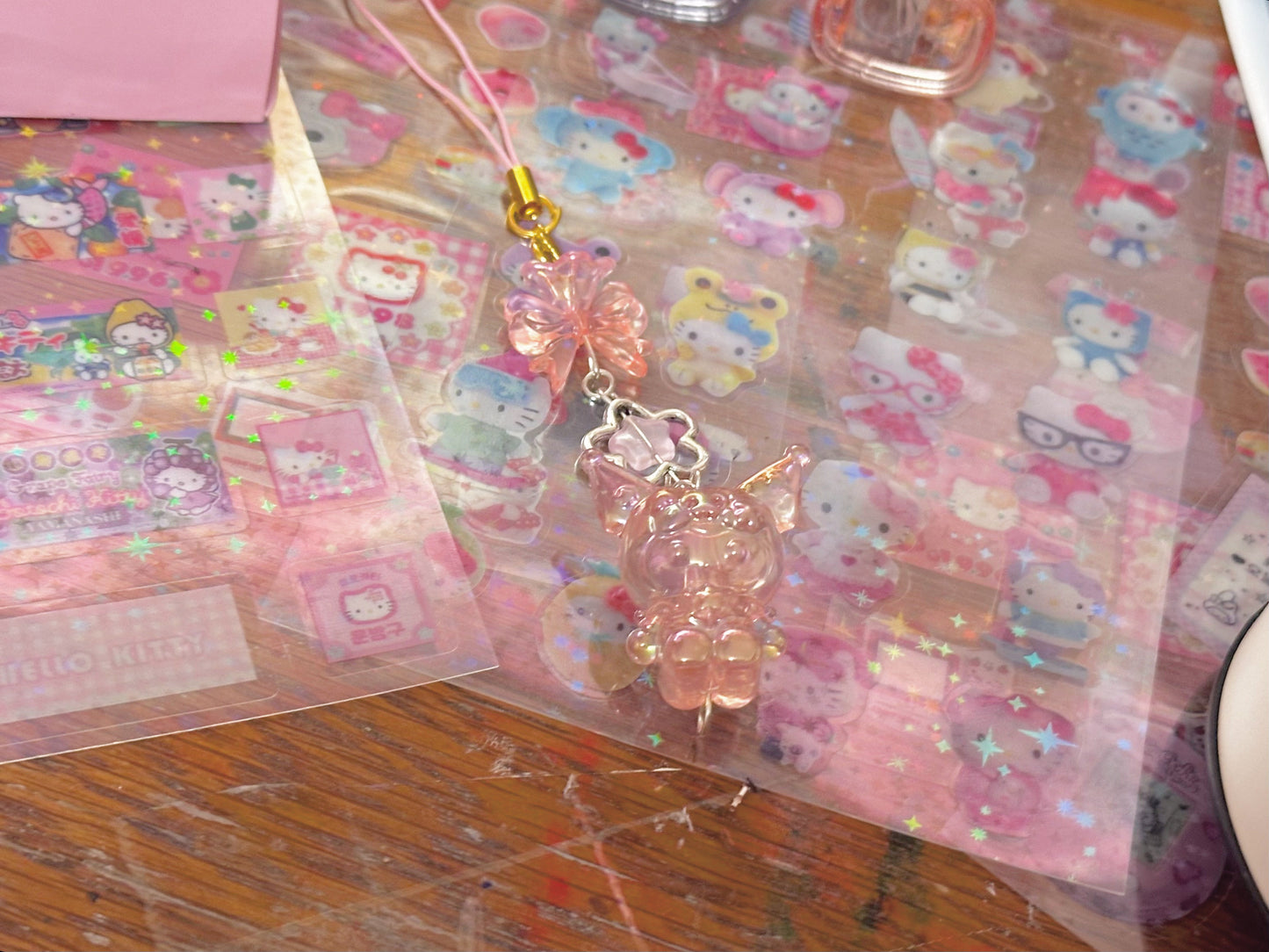 Sanrio Glow-in-the-dark shiny kawaii phone charms | handmade ♡