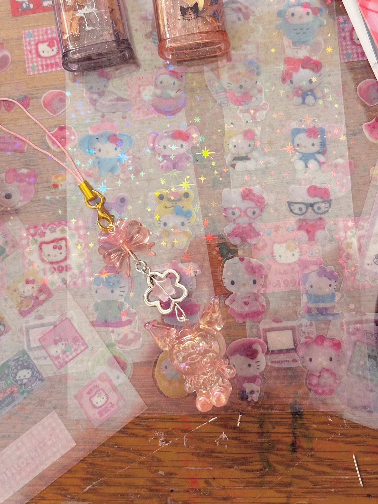 Sanrio Glow-in-the-dark shiny kawaii phone charms | handmade ♡